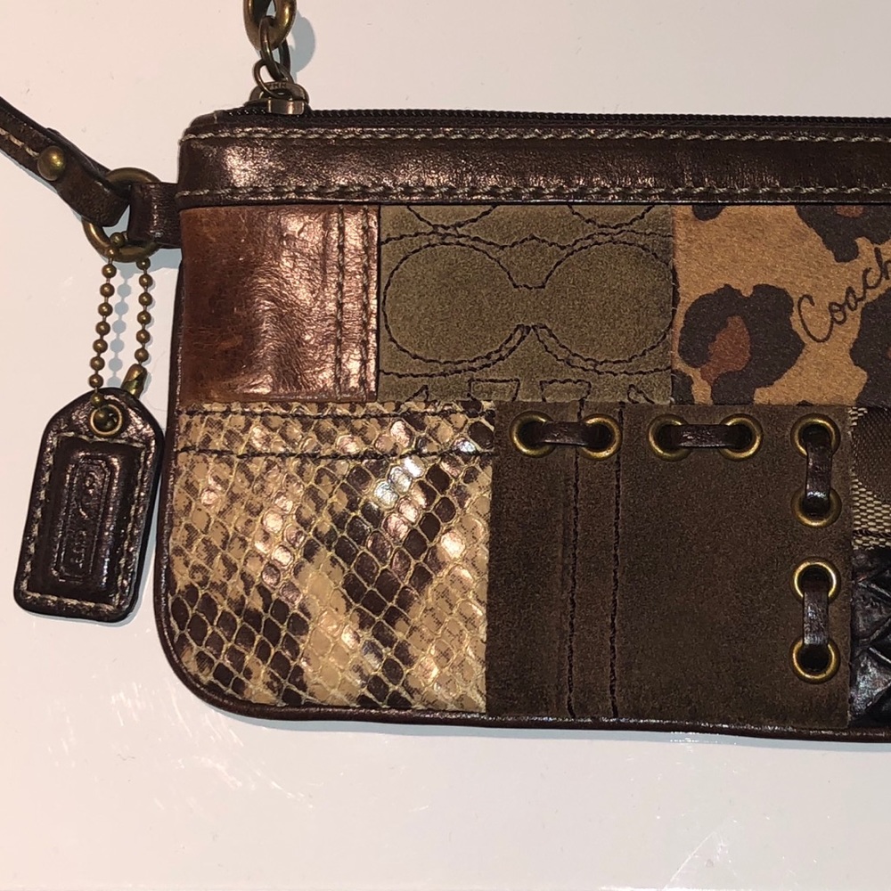 Coach Patchwork Wristlet - image 1